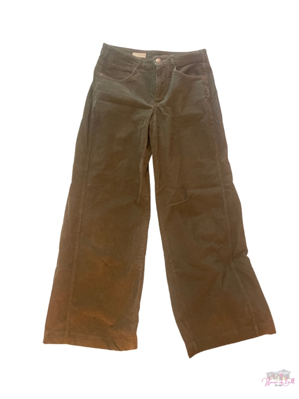 Pilcro Olive Green Corduroy Boot-Cut Pants - Picture 2 of 7